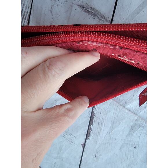 Vera Bradley Mesa Red Zip Around Wallet Wristlet - Picture 4 of 8